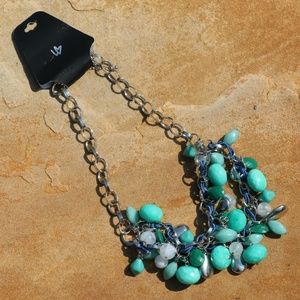 New Boho Turquoise Statement Necklace Multi Strand